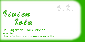 vivien kolm business card